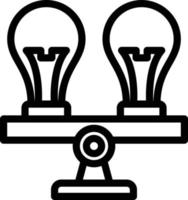 Vector Design Comparison Icon Style