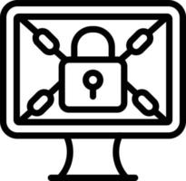 vector diseño Secuestro de datos icono estilo