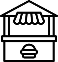 Vector Design Burger Cart Icon Style