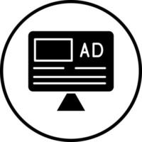 Advertisement Vector Icon Style