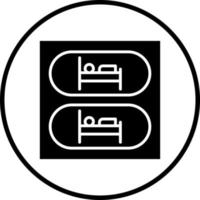 Capsule Hotel Vector Icon Style