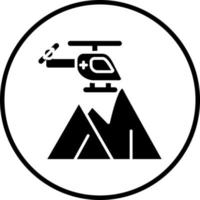 Mountain Rescue Vector Icon Style