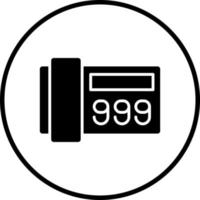 999 vector icono estilo