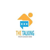 Chat Talking Logo And Symbol Vector Template