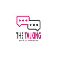 Chat Talking Logo And Symbol Vector Template