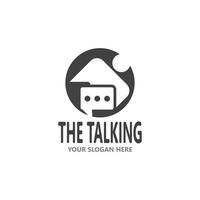 Chat Talking Logo And Symbol Vector Template