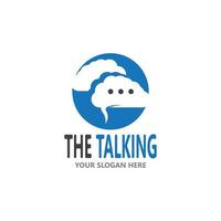 Chat Talking Logo And Symbol Vector Template