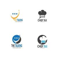 Chat Talking Logo And Symbol Vector Template