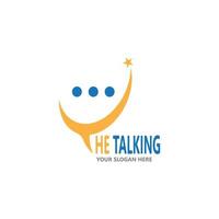 Chat Talking Logo And Symbol Vector Template