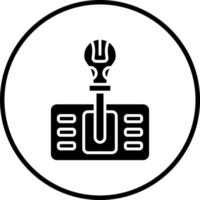 Gearshift Vector Icon Style