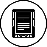 Vector Design E Book Reader Vector Icon Style