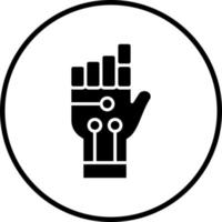 Vector Design Robot Hand Vector Icon Style