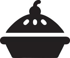 Cake icon symbol vector image. Illustration of the bakery birthday isolated design image. EPS 10