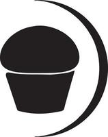 Cake icon symbol vector image. Illustration of the bakery birthday isolated design image. EPS 10