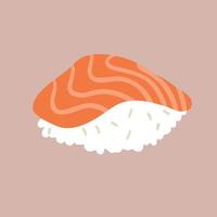 Sushi with tuna meat ,good for graphic design resource. vector