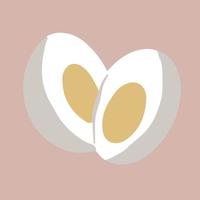 Two slice of eggs ,good for graphic design resource. vector