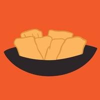 crispy tofu ,good for graphic design resource. vector