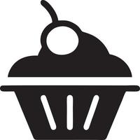 Cake icon symbol vector image. Illustration of the bakery birthday isolated design image. EPS 10