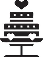 Cake icon symbol vector image. Illustration of the bakery birthday isolated design image. EPS 10