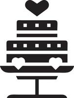 Cake icon symbol vector image. Illustration of the bakery birthday isolated design image. EPS 10