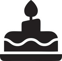 Cake icon symbol vector image. Illustration of the bakery birthday isolated design image. EPS 10