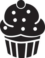 Cake icon symbol vector image. Illustration of the bakery birthday isolated design image. EPS 10