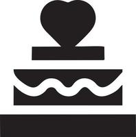 Cake icon symbol vector image. Illustration of the bakery birthday isolated design image. EPS 10