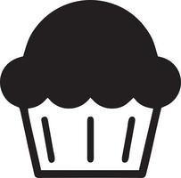 Cake icon symbol vector image. Illustration of the bakery birthday isolated design image. EPS 10