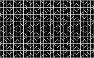 Black colored tiled pattern with white lines. Suitable for prints, wallpaper, cover, and banner. vector