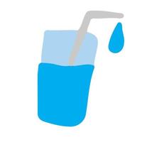 Glass of water ,good for graphic design resource vector