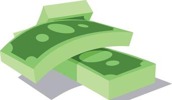 Vector Image Of Dollar Bundles