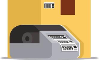 Vector Image Of A Device Used For Printing Product Labels