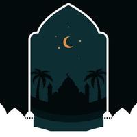 desert ramadan background vector