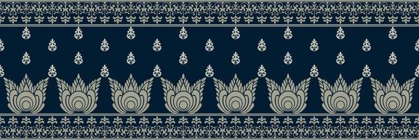 étnico modelo. pañuelo impresión. seda cuello bufanda o pañuelo. diseño para sari, patola, sari, dupatta, textil. loseta patrones. azteca estilo. floral antiguo. bohemio indio motivo estilo. ropa. vector. vector