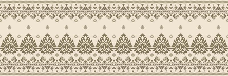 Ethnic pattern. Bandana Print. Silk neck scarf or kerchief. Design for Saree, Patola, Sari, Dupatta, textile. Tile patterns. Aztec style. Floral vintage. Bohemian Indian motif style. Clothing. Vector.