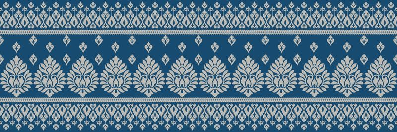 Ethnic pattern. Bandana Print. Silk neck scarf or kerchief. Design for Saree, Patola, Sari, Dupatta, textile. Tile patterns. Aztec style. Floral vintage. Bohemian Indian motif style. Clothing. Vector.