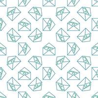 Banknote in Envelope vector Money Bribe concept line seamless pattern