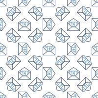 Euro Cash in Open Envelope vector EU Finance concept line seamless pattern