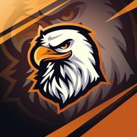 Eagle sport mascot logo design vector