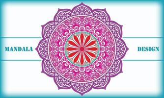 colorful flower design with a background.ornamental round ornament. vector