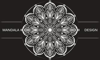 Background with ornament. Floral mandala design. vector