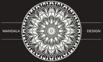 Background with ornament. Floral mandala design. vector