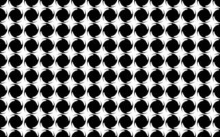 Simple seamless black and white swirl shapes pattern. vector