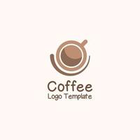 Top View Coffee Cup Logo vector