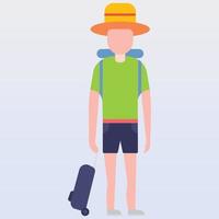 male traveler for download vector