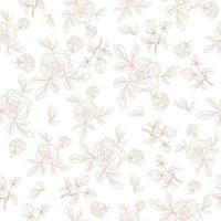 Cute flower pattern for surface design vector