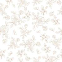 Cute flower pattern for surface design vector