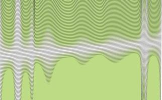 Green waves background with black curvy lines. Background related to frequency, music, identity, wavelength, and artwork. vector