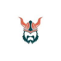 Viking helmet with horns on it vector