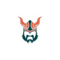 Viking helmet with horns on it vector